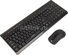 Комплект (клавиатура+мышь) OKLICK 280M, USB, беспроводной, черный [mk-0253]