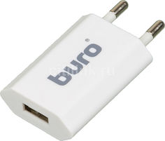 Сетевое зарядное устройство BURO TJ-164w, USB, 1A, белый