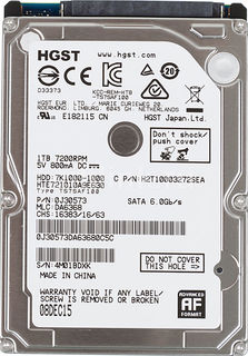 Жесткий диск HGST Travelstar 7K1000 HTE721010A9E630, 1Тб, HDD, SATA III, 2.5&quot; [0j30573]