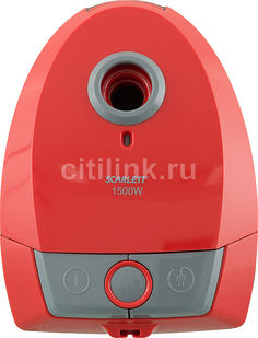 Пылесос SCARLETT SC-VC80B07, 1500Вт, красный/серый