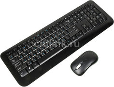 Комплект (клавиатура+мышь) MICROSOFT 850, USB, беспроводной, черный [py9-00012]