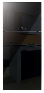 Холодильник DAEWOO FN-T650NPB, двухкамерный, черный