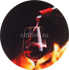 Коврик для мыши BURO BU-T60056 рисунок/вино