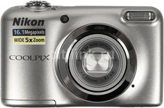 Цифровой фотоаппарат NIKON CoolPix A10, серебристый