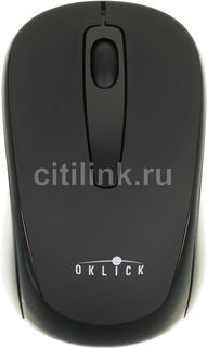 Мышь OKLICK 405MW оптическая беспроводная USB, черный [sh-668]