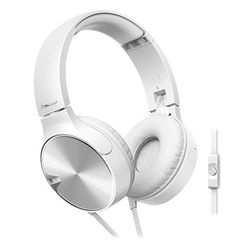 Наушники PIONEER SE-MJ722T-W, накладные, белый, проводные