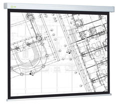 Экран CACTUS Wallscreen CS-PSW-104x186, 186х104.6 см, 16:9, настенно-потолочный белый