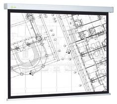 Экран CACTUS Wallscreen CS-PSW-124x221, 221х124.5 см, 16:9, настенно-потолочный белый