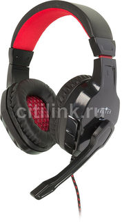 Наушники с микрофоном OKLICK HS-L320G Phoenix, мониторы, черный [no-3000]