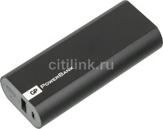 Внешний аккумулятор GP Portable PowerBank FN05M, 5200мAч, черный [gpfn05mbe-2crb1]