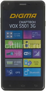 Смартфон DIGMA S501 3G VOX, графит