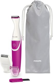 Триммер PHILIPS BRT382/15, розовый/белый, для женщин