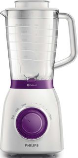 Блендер PHILIPS HR2162/00, стационарный, белый/сиреневый
