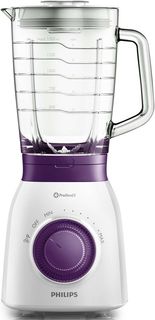 Блендер PHILIPS HR2173/00, стационарный, белый/сиреневый