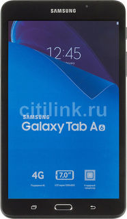 Планшет SAMSUNG Galaxy Tab A SM-T285, 1.5Гб, 8GB, 4G, Android 5.1 черный [sm-t285nzkaser]