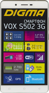 Смартфон DIGMA S502 3G VOX, белый