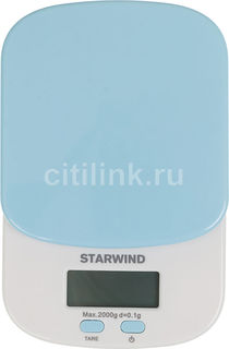 Весы кухонные STARWIND SSK2156, голубой