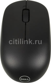 Мышь DELL WM126 оптическая беспроводная USB, черный и Tattoo [570-aamh]