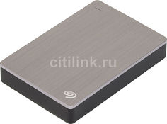 Внешний жесткий диск SEAGATE Backup Plus STDR4000900, 4Тб, серебристый