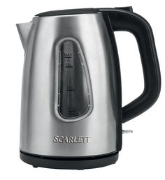 Чайник электрический SCARLETT SC-EK21S28, 2200Вт, серебристый и черный