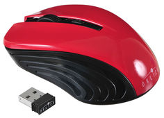 Мышь OKLICK 545MW оптическая беспроводная USB, черный и красный [tm-5500 red]