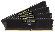 Модуль памяти CORSAIR Vengeance LPX CMK64GX4M4A2400C16 DDR4 - 4x 16Гб 2400, DIMM, Ret