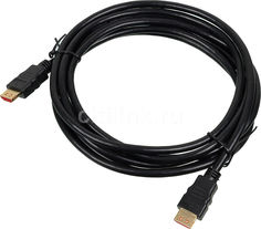 Кабель аудио-видео BURO HDMI (m) - HDMI (m) , ver 1.4, 3м, GOLD черный [bhp hdmi v1.4 3m lock]