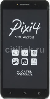 Смартфон ALCATEL Pixi 4 8050D, серебристый