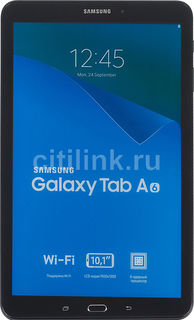 Планшет SAMSUNG Galaxy Tab A SM-T580N, 2GB, 16GB, Android 6.0 черный [sm-t580nzkaser]