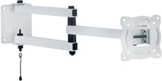 Кронштейн для телевизора Kromax AUTO-ARM-1 белый 10&quot;-28&quot; макс.20кг настенный поворот и наклон [20229]