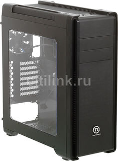 Корпус ATX THERMALTAKE Versa C21 RGB, Midi-Tower, без БП, черный