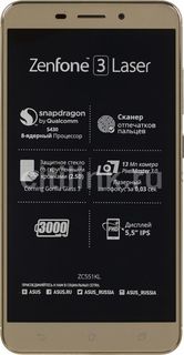 Смартфон ASUS ZenFone ZF3 Laser 32Gb, ZC551KL, золотистый