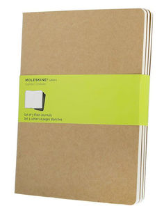 Блокнот Moleskine CAHIER JOURNAL XLarge 190х250мм обложка картон 120стр. нелинованный бежевый (3шт) [qp423]