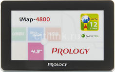 GPS навигатор PROLOGY iMAP-4800, 4.3&quot;, авто, 4Гб, Navitel, черный