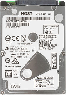 Жесткий диск HGST Travelstar 7K500 HTE725050A7E630, 500Гб, HDD, SATA III, 2.5&quot; [0j43105]