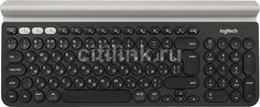 Клавиатура LOGITECH K780, USB, беспроводная, черный + белый [920-008043]