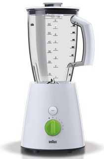 Блендер BRAUN JB3010, стационарный, белый/зеленый