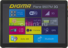 Планшет DIGMA Plane 9507M 3G, 1GB, 8GB, 3G, Android 5.1 черный [ps9079mg]