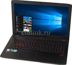 Ноутбук ASUS ROG GL552VW-CN867T, 15.6&quot;, Intel Core i7 6700HQ 2.6ГГц, 8Гб, 1000Гб, nVidia GeForce GTX 960M - 2048 Мб, DVD-RW, Windows 10, 90NB09I1-M10950, черный