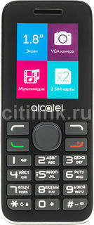 Мобильный телефон ALCATEL 1054D, темно-серый