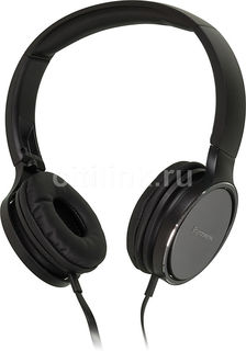 Наушники PANASONIC RP-HF500MGCK, накладные, черный, проводные