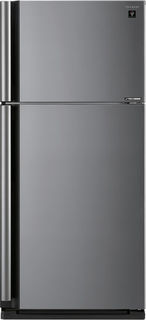 Холодильник SHARP SJ-XE55PMSL, двухкамерный, серебристый