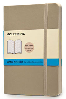 Блокнот Moleskine CLASSIC SOFT Pocket 90x140мм 192стр. пунктир мягкая обложка фиксирующая резинка бе [qp614g4]