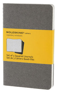 Блокнот Moleskine CAHIER JOURNAL POCKET 90x140мм обложка картон 64стр. клетка серый (3шт) [ch312]