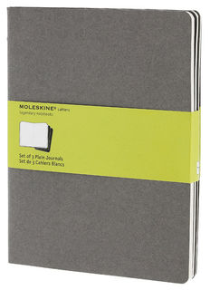 Блокнот Moleskine CAHIER JOURNAL XLarge 190х250мм обложка картон 120стр. нелинованный серый (3шт) [ch323]