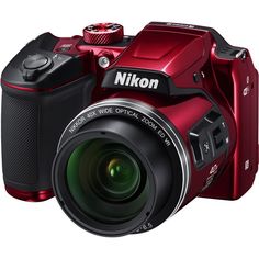 Цифровой фотоаппарат NIKON CoolPix B500, красный
