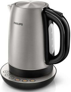 Чайник электрический PHILIPS HD9326/20, 2200Вт, серебристый