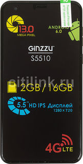 Смартфон GINZZU S5510, черный