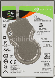 Жесткий диск SEAGATE Firecuda ST1000LX015, 1Тб, гибридный HDD/SSD, SATA III, 2.5&quot;