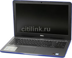 Ноутбук DELL Inspiron 5567, 15.6&quot;, Intel Core i5 7200U 2.5ГГц, 8Гб, 1000Гб, AMD Radeon R7 M445 - 4096 Мб, DVD-RW, Windows 10, 5567-3539, синий